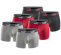 PUMA Boxer Herren Boxershorts 6er-Pack Black Red 100003547-4250-020-6 L