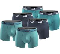 PUMA Boxershort 6er Pack Herren Basic Black Limited Edition - New Ocean - Gr. XL