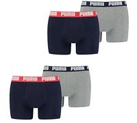 PUMA Boxershort Basic 4er Pack, Bluegrey Melange/Bluegrey Melange, XL