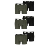 PUMA Boxershorts Bold Elements im 6er Pack, L, Forest Night/Black