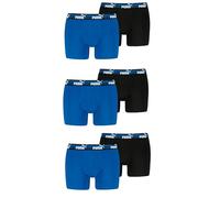 PUMA Boxershorts Bold Elements im 6er Pack, M, Blue/Black