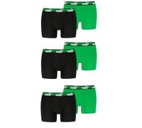PUMA Boxershorts Bold Elements im 6er Pack, XXL, Black/Green
