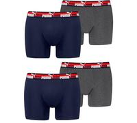 PUMA Boxershorts Bold für Herren im 4er Pack,M, 004-Navy/Grey Melange