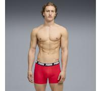 PUMA Boxershorts Herren (2er-Pack), Kleidung, Rot, 6 Red