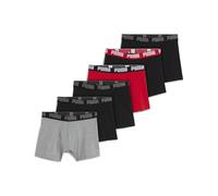 PUMA Boxershorts Herren (6-er Pack), Kleidung, Grau, 4