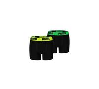 PUMA Boy's Everyday Basic Boxer, Black/Various Logo Colors, 146/152 (2er Pack)