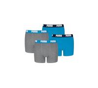 PUMA Boy's Everyday Basic Boxer, Grey Mélange/Blue-New, 158/164 (2er Pack)