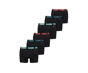 PUMA Boxershorts Unterhosen Shorts Promo Boxer 681005001 6er Pack, Farbe:Tripple Black2, Bekleidungsgröße:M