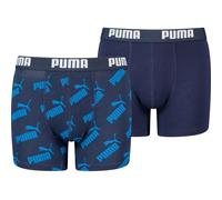 Puma Boys Aop Boxer 2er-Pack Kinder Unterhose, grau 134140