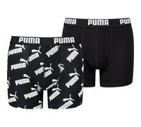 Puma Boys Aop Boxer 2er-Pack Kinder Unterhose, schwarz 146152