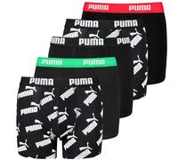 PUMA Boys' AOP Boxer 5 Pack (DE/NL/SE/PL, Numerisch, 170, 176, Regular, Schwarz)
