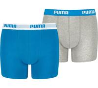 PUMA BOYS BASIC BOXER 2P, 122/128 BLUE / GREY 146/2