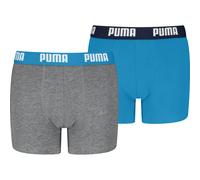 Puma Boys Everyday Basic 2er-Pack Kinder Unterhose, grau 158/164