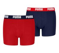 PUMA Boy's Everyday Basic Boxer, Red/Blue-New, 146/152 (2er Pack)