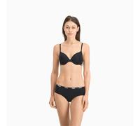 PUMA Brazilian Slips aus Mikrofaser Damen (2er-Pack), Kleidung, Schwarz, 5 Black