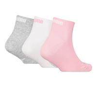 Puma BWT Quarter 3er-Pack Kinder Socken, pink 35/38