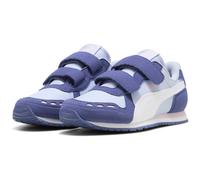 Puma Cabana Racer SL 20 V PS Sneaker, kaltes Wetter, Weiß-Blau, Kristall-Rosen-Malvenfarben, 12 UK-Kinder