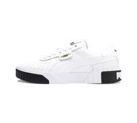 Sneaker PUMA "CALI WN'S", Damen, Gr. 37,5, schwarz-weiß (puma weiß, puma schwarz), Leder, unifarben, Schuhe Sneaker, aus Leder, atmungsaktiv, mit SOFTFOAM+ Dämpfung (84559000-37,5) puma weiß, puma sch