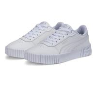 PUMA Mädchen Carina 2.0 Jr Sneaker, Puma White Puma White Puma Silver, 38 EU