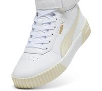 PUMA Carina 2.0 Mid-Top Sneaker Damen 10 - PUMA white/alpine snow/PUMA gold 40