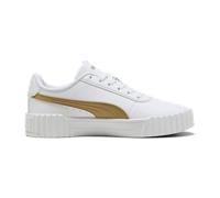 PUMA Carina 3.0 Aqua Metallics, Weiblich Sneaker, PUMA White-Light Sand-PUMA Gold,