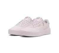 Sneaker PUMA "CARINA 30 CHARM JR", Mädchen, Gr. 37, powder pink, puma gold, Synthetik, Schuhe Sneaker (55301558-37) powder pink, puma gold