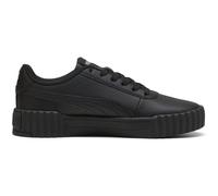 Puma Sneaker Carina 3.0 Damen Leder unifarben Schwarz/Gold Gr. 42,5