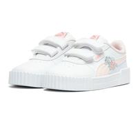 Sneaker PUMA "Carina 3.0 Floral Sneakers Mädchen", Damen, Gr. 25, weiß jasmine flower seafoam pink blau, Obermaterial: Textil, Synthetik; Futter: Textil; Innensohle: Textil; Laufsohle: Gummi, Schuhe S
