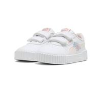 Sneaker PUMA "Carina 3.0 Floral Sneakers Mädchen", Damen, Gr. 23, weiß jasmine flower seafoam pink blau, Obermaterial: Textil, Synthetik; Futter: Textil; Innensohle: Textil; Laufsohle: Gummi, Schuhe S