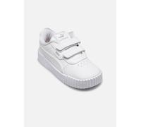 PUMA Carina 3.0 Holo 2.0 Baby-Sneaker mit Klettverschluss 01 - PUMA white/PUMA silver/mauve mist 25