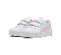 Sneaker PUMA "CARINA 3.0 JELLY HEAVEN V PS", Damen, Gr. 33, puma weiß, pearl pink, Synthetik, unifarben, Schuhe Sneaker, mit Klettverschluss, profilierte Gummilaufsohle, aus Synthetik (57247058-33) pu