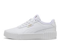 Puma Mädchen Carina 3.0 Jr Sneaker, Puma White Puma Gold, 38.5 EU