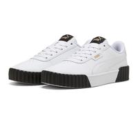 PUMA Carina 3.0, Weiblich Sneaker, PUMA White-PUMA Gold-PUMA Black,