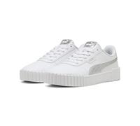 PUMA Carina 3.0 Metallic Whisper Damen-Sneaker, Weiß Silber, Größe 39, Weiß Silber, 40 EU