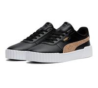 Sneaker PUMA "CARINA 3.0 TOPCAT", Damen, Gr. 38, puma schwarz, toasted almond, Synthetik, Schuhe Sneaker, sportlicher Stil, mit Schnürung, Innenmaterial aus Textil (58106235-38) puma schwarz, toasted