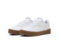 Puma Carina 3.0, Weiblich Sneaker, Puma White-Puma Gold-Gum,