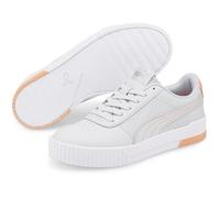 PUMA Carina Leder Sneaker Damen arctic ice/arctic ice/peach pink 38