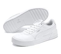 PUMA Damen Carina L Sneakers, Puma White-Puma White-Puma Silver, 37 EU