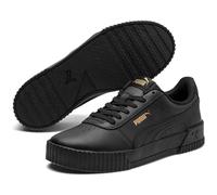 PUMA Carina Leder Sneaker Damen PUMA black/PUMA black/PUMA team gold 38