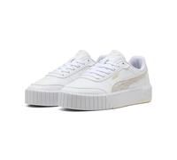 Puma Carina Mia Topcat Damen-Sneaker, Weiß und Beige, 38 EU