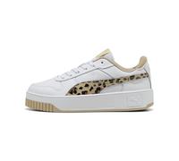 PUMA Carina Street Animal Flair Sneaker Damen 01 - PUMA white/toasted almond/PUMA silver 39