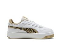 PUMA Carina Street Animal Flair Sneaker Damen 01 - PUMA white/toasted almond/PUMA silver 40.5