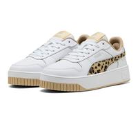 PUMA Carina Street Animal Flair Sneaker Damen 01 - PUMA white/toasted almond/PUMA silver 40.5