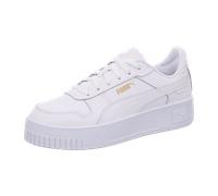 PUMA Damen Carina Street Sneaker, White White Gold, 37 EU