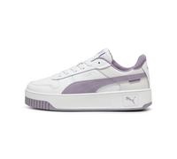 PUMA Carina Street Jr Sneaker für Mädchen, Puma White Pale Plum PUMA Silver, 36 EU