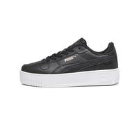 PUMA Carina Street Jr Sneaker für Mädchen, Schwarz Schwarz Roségold Weiß, 4 UK Narrow
