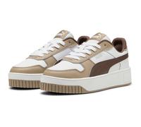 PUMA Carina Street Plateau Sneaker Damen 54 - PUMA white/flat bronze/ice coffee 40.5