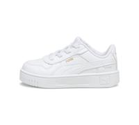 Sneaker PUMA "Carina Street Sneakers Mädchen" Gr. 27, weiß (white gold) Kinder Schuhe (92564055-27) white gold
