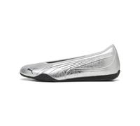 Ballerina PUMA "Catch Metallic Whisper Ballerinas Damen", Damen, Gr. 36, silber schwarz metallic, Obermaterial: Synthetik, Textil. Futter: Textil. Innensohle: Textil. Laufsohle: Gummi, Schuhe Ballerin