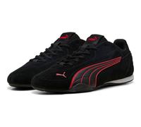 PUMA Unisex Catch Suede Sneaker, Black x Red, 43 EU